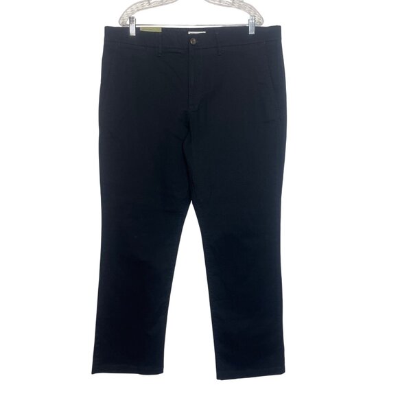 Goodfellow Straight Chino Pants Mens 40 X 30 Black New Stretch - Picture 1 of 11